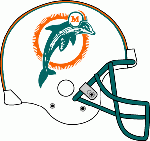 Miami Dolphins 1989-1996 Helmet Logo t shirt iron on transfers